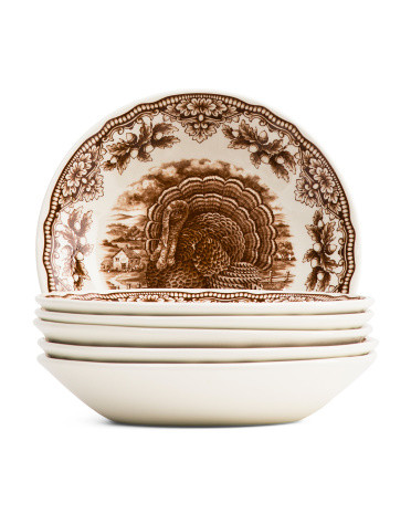 6Pk Turkey Cereal Bowls Set | TJ Maxx