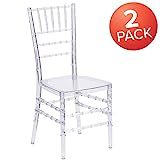 Flash Furniture 2 Pk. Flash Elegance Crystal Ice Stacking Chiavari Chair | Amazon (US)