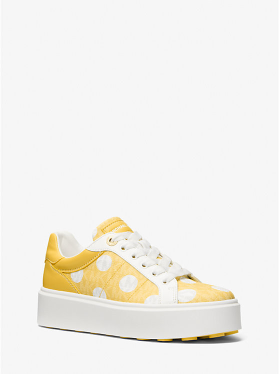 Romey Polka Dot Signature Logo Platform Sneaker | Michael Kors US