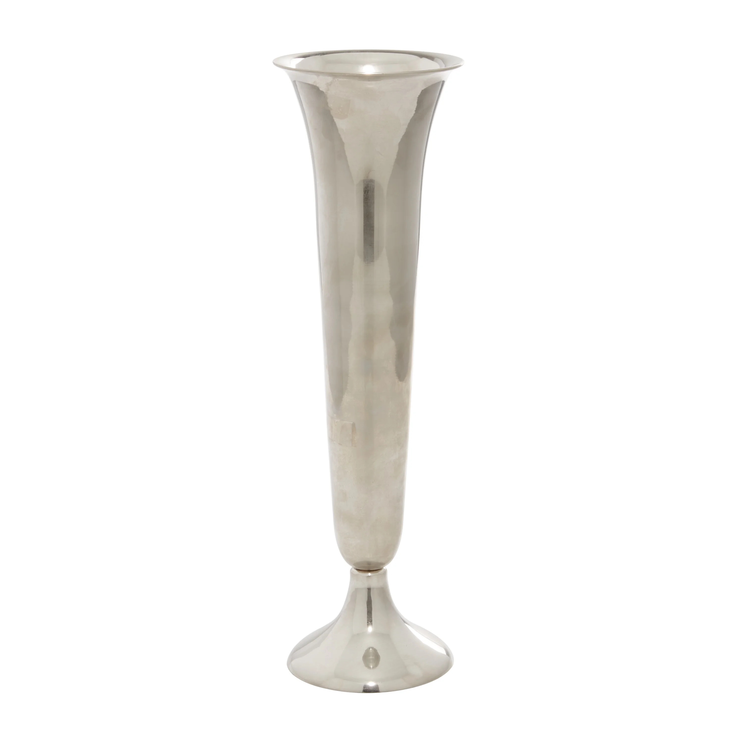 The Novogratz 14" Fluted Silver Aluminum Vase | Walmart (US)