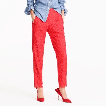 Easy pant in lace | J.Crew US