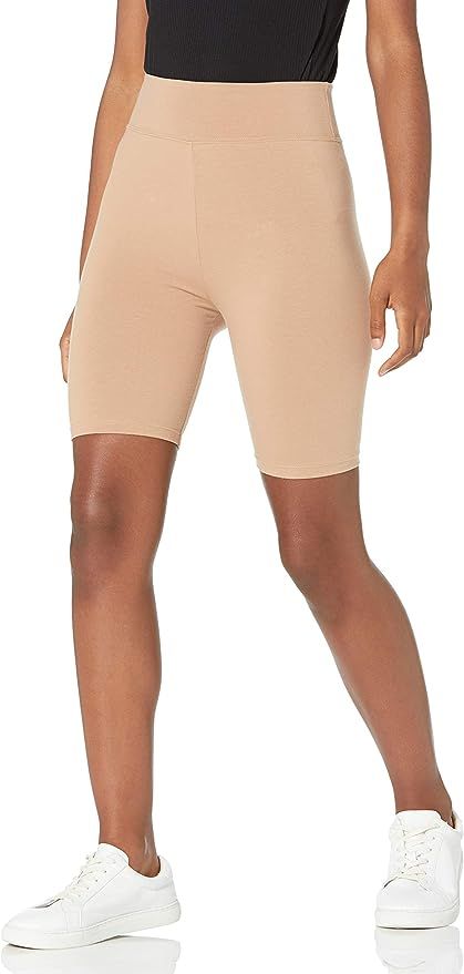 The Drop Women's Jeannie High Rise Mid Length Bike Short | Amazon (US)