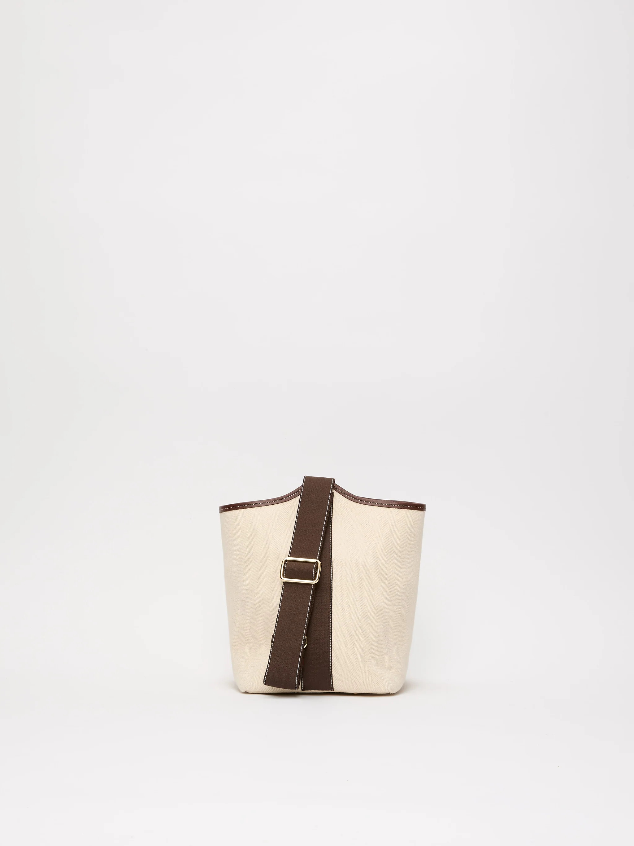 Narita L - Verneuil Canvas White Mini Sellier Brown | Shop.app