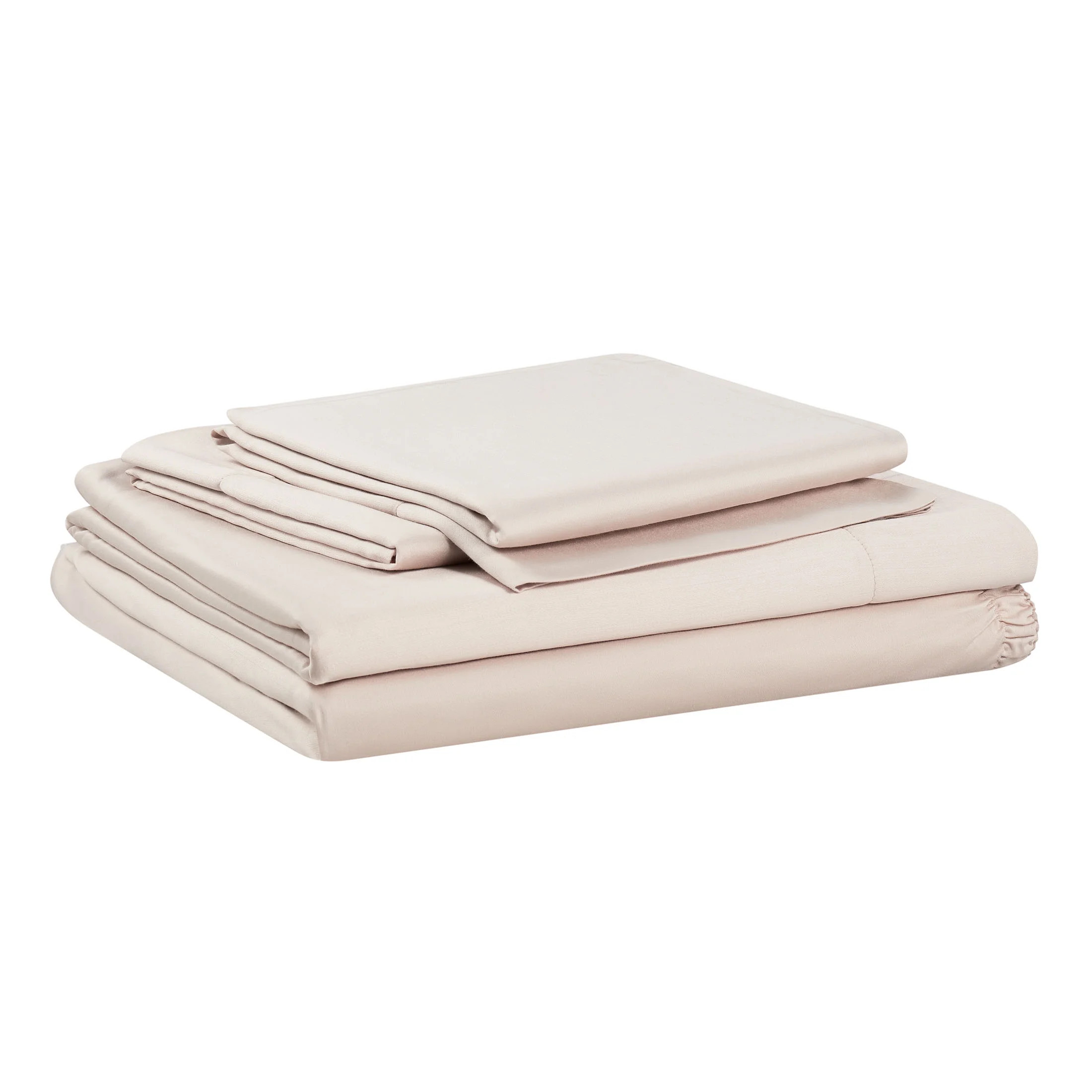 Allswell Soft & Silky 4-Piece Cream Glaze Viscose from Bamboo Sateen Bed Sheet Set, King - Walmar... | Walmart (US)