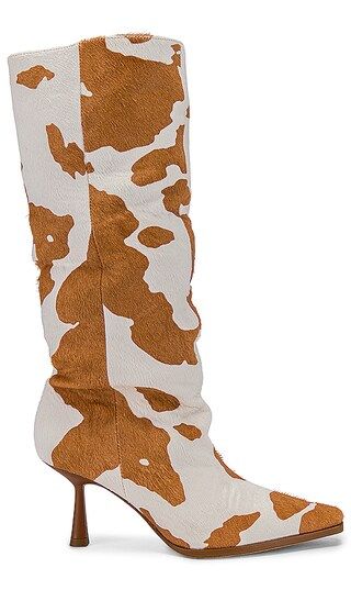 Bea Boot in Tan & White | Revolve Clothing (Global)
