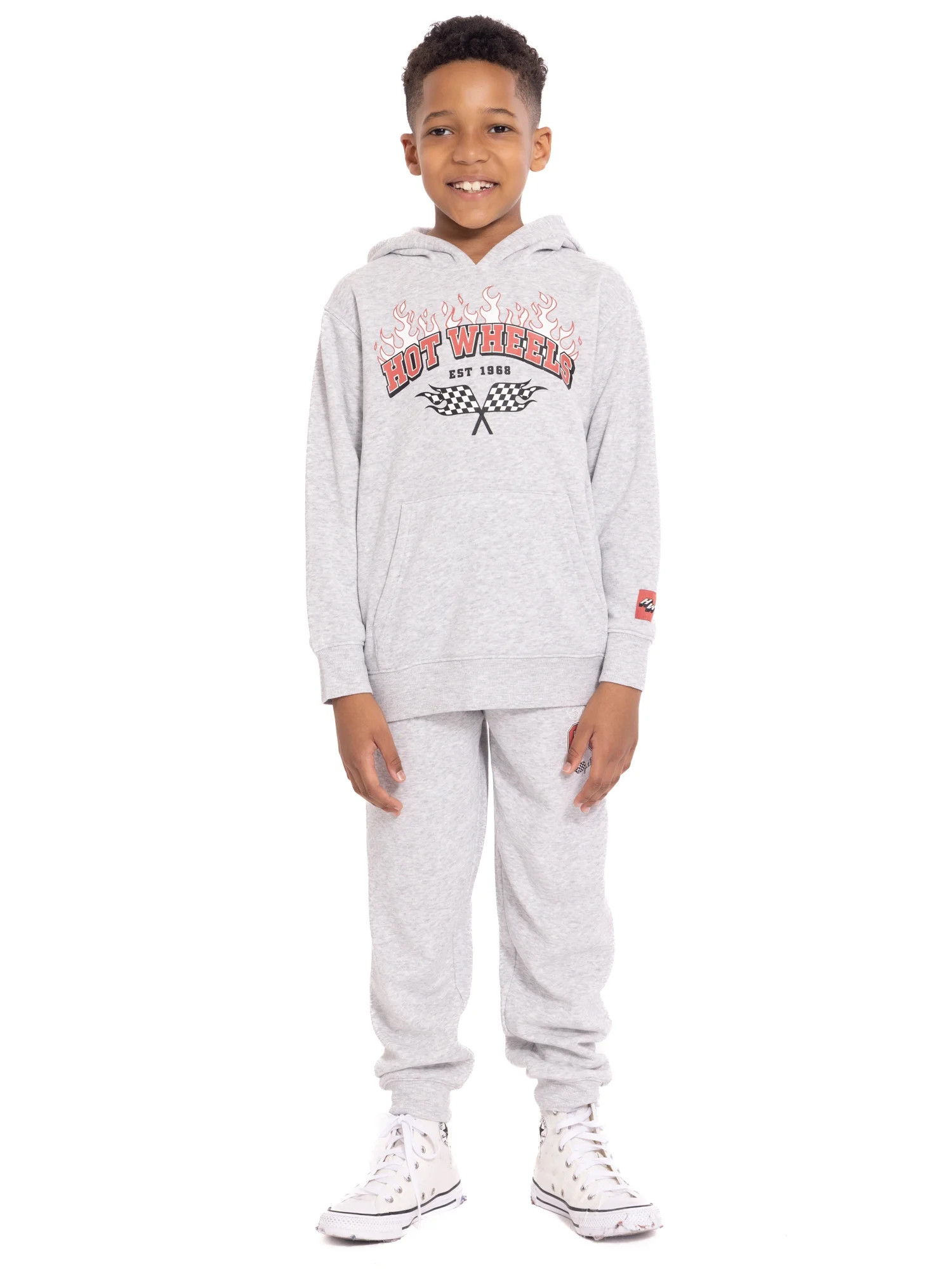 Hot Wheels Boy's Graphic Hoodie with Matching Jogger Pant, 2 Piece Set, Sizes 4-16 | Walmart (US)