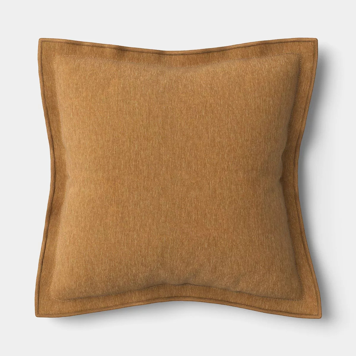 20"x20" Heathered Solid Double Flange Pillow Terracotta - Threshold™ | Target