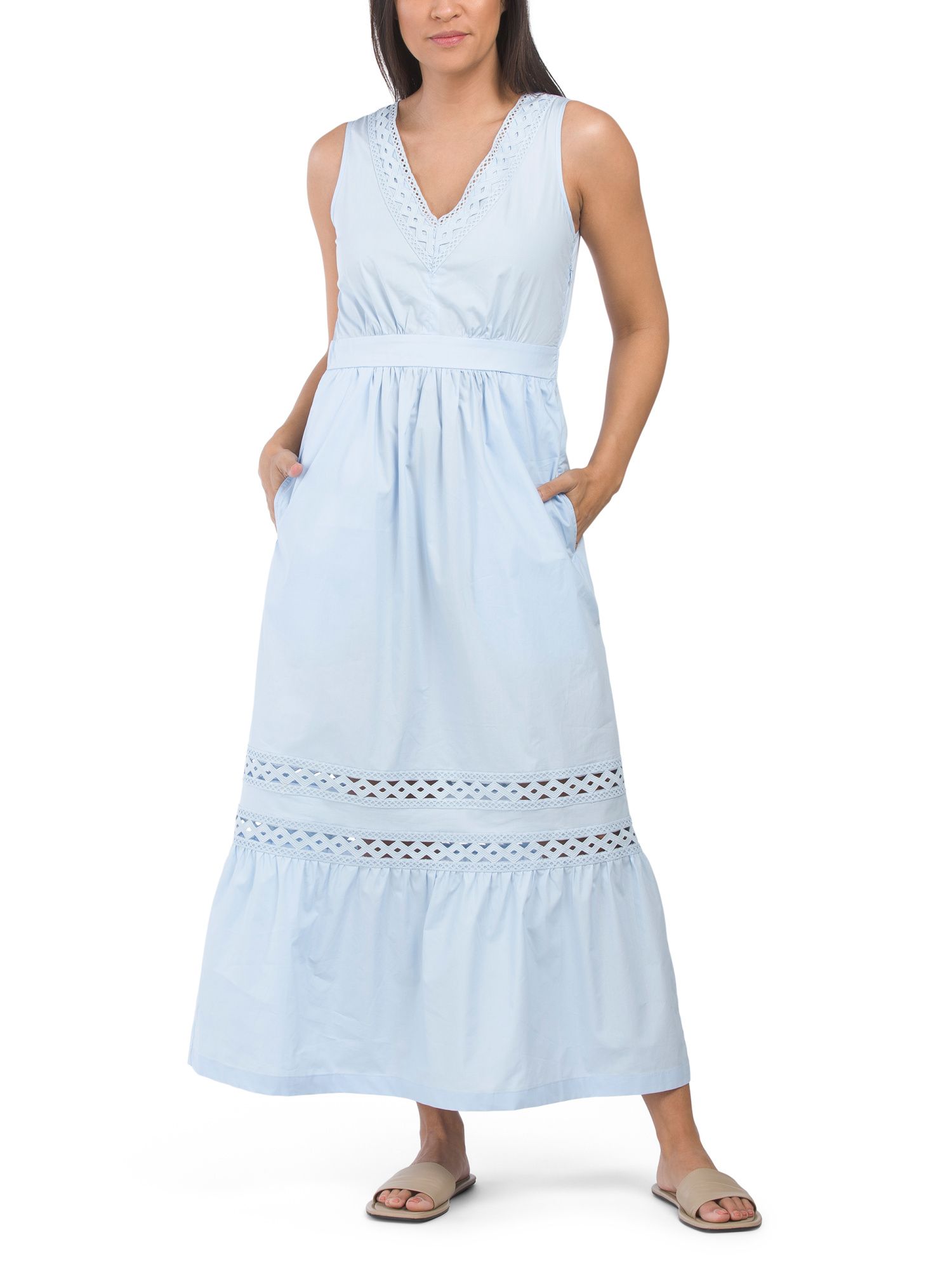 Cotton Lux Crochet Trim Dress | Casual Dresses  | Marshalls | Marshalls