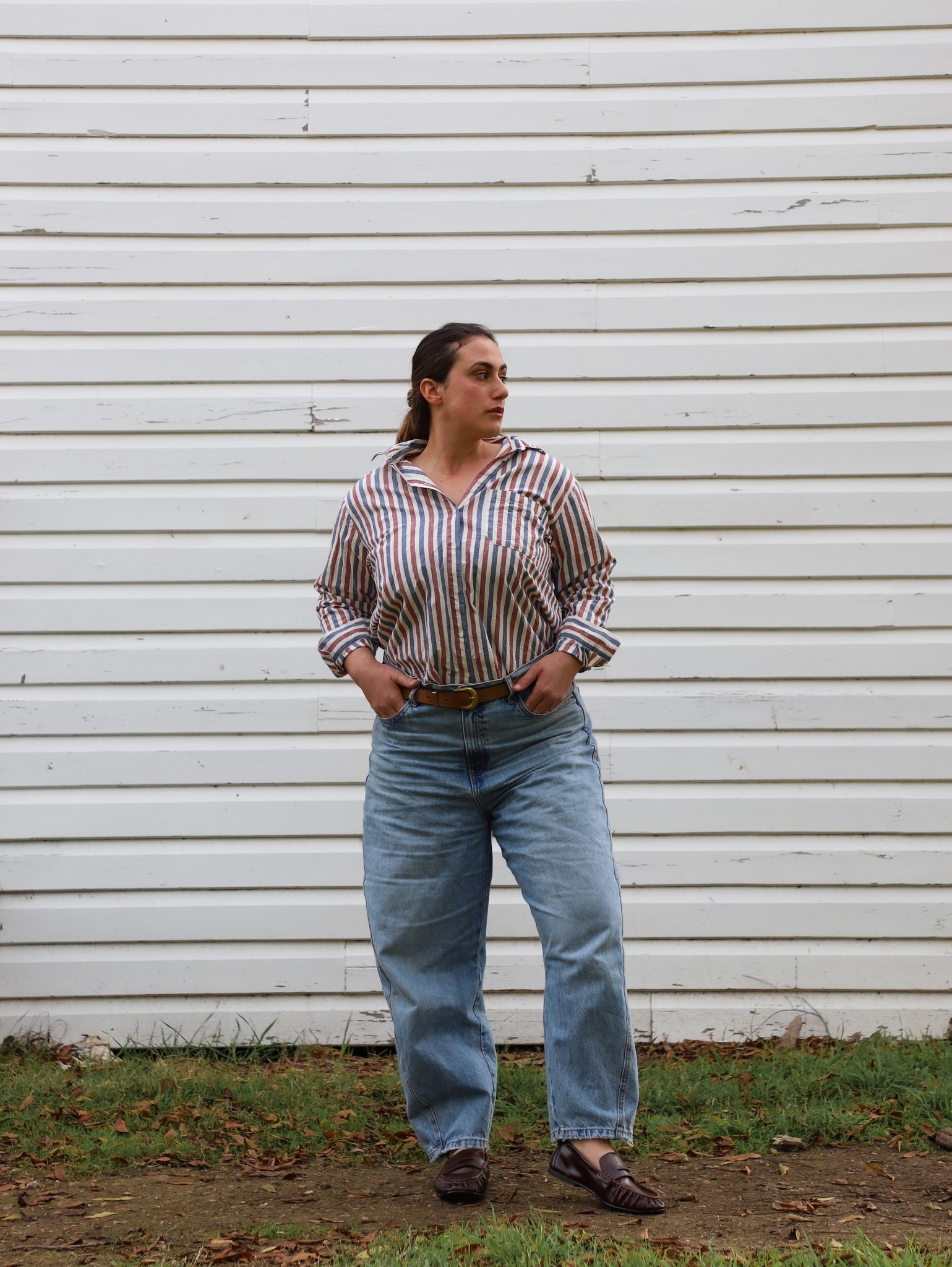 Buggy jeans 🤝🏼 button up shirt 

#LTKautumn #LTKcurves #LTKaustralia