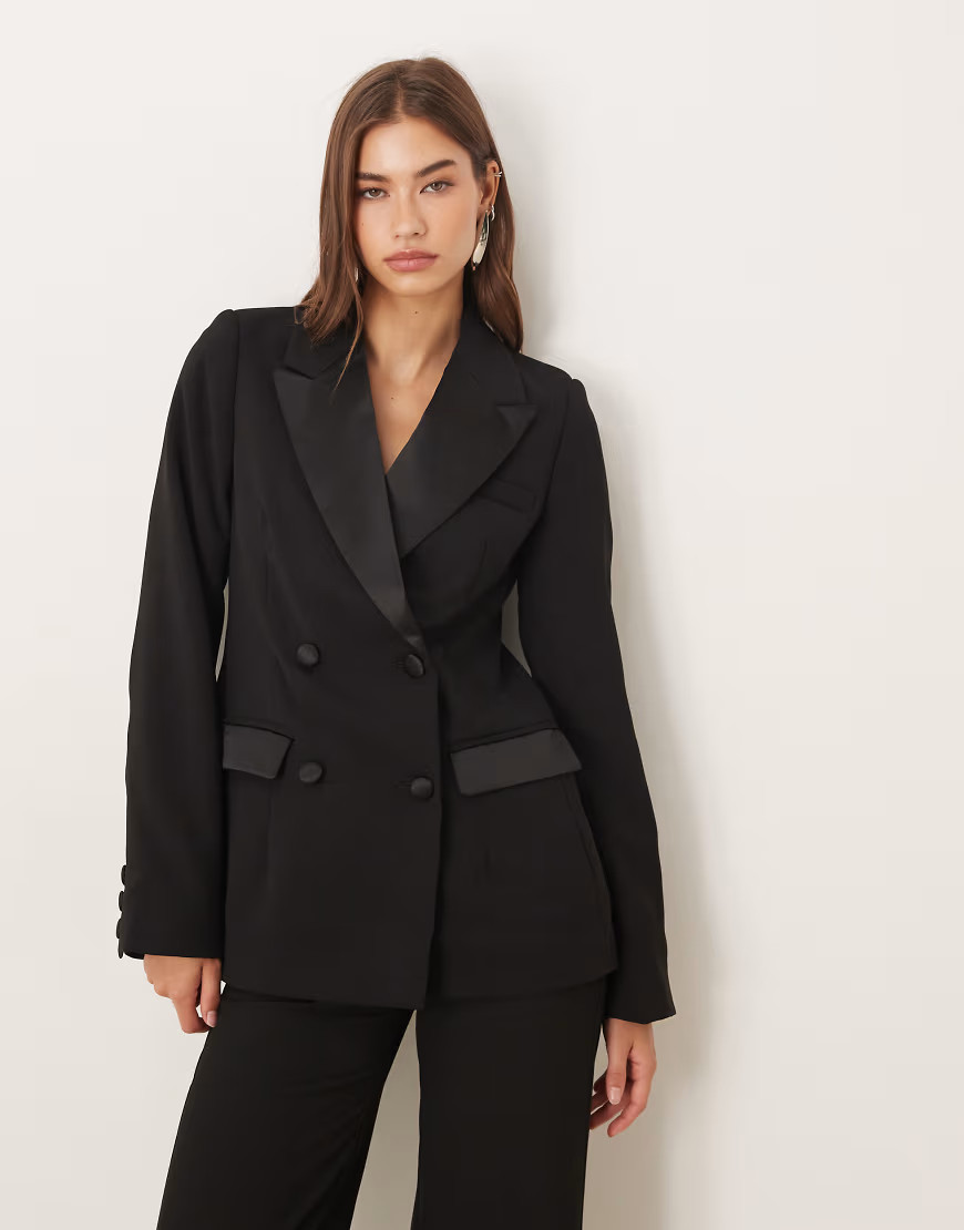Nobody's Child tuxedo blazer in black | ASOS (Global)