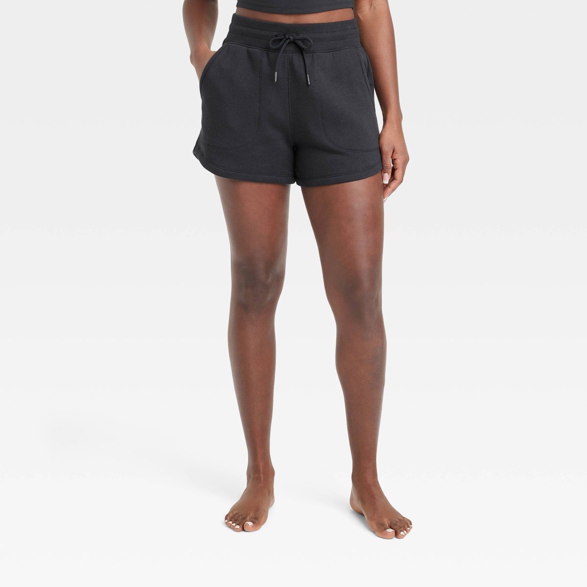 Women's Fleece High-Rise Shorts 3.5" - All In Motion™ | Target