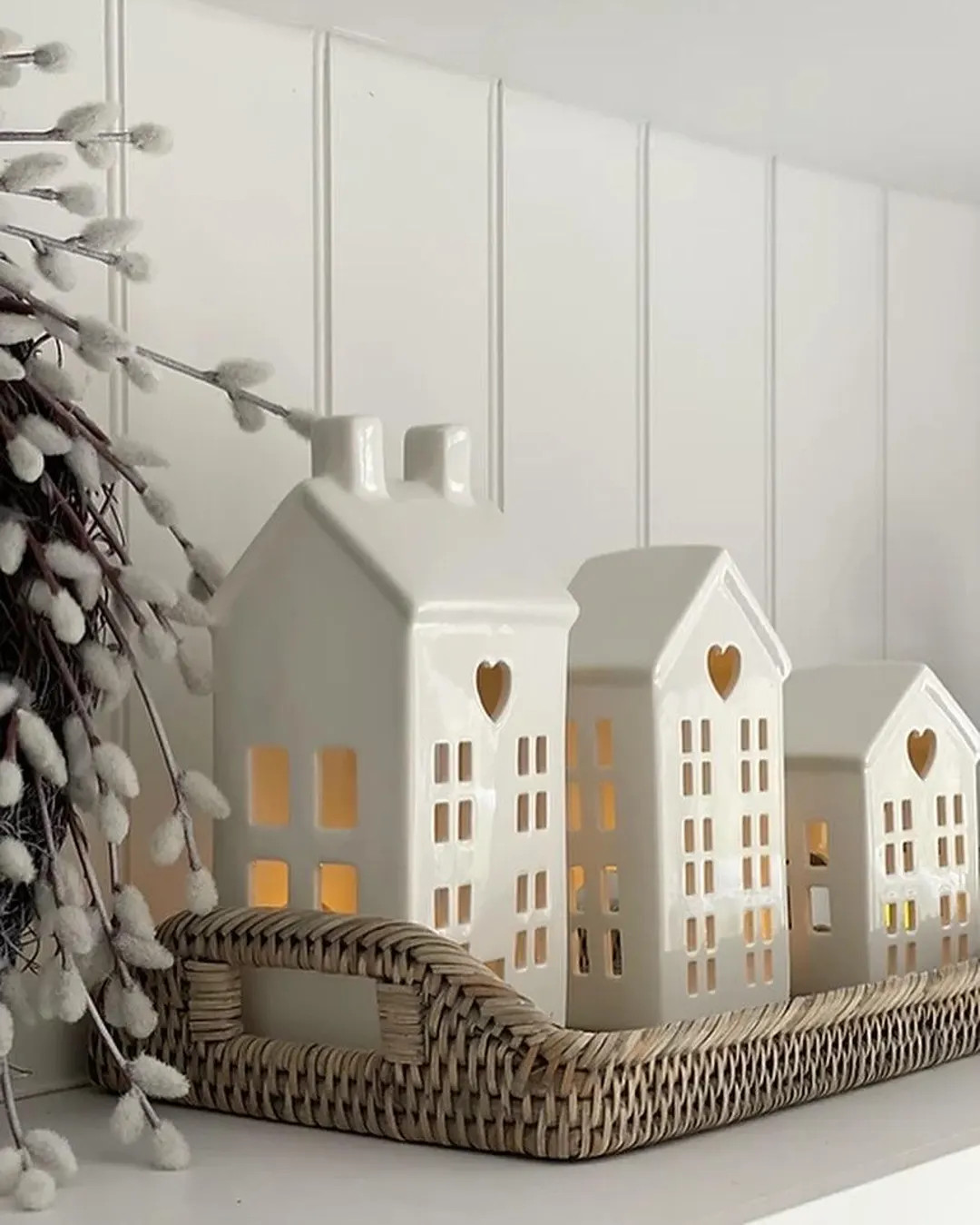 Dainty LED House, Ceramic House Tea Light Holders, Christmas Gift Decorations, Home Decor, Tea Li... | Etsy (US)