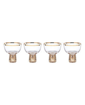 Tuscany Classics Gold Frost Coupes, Set Of 4 | Macy's