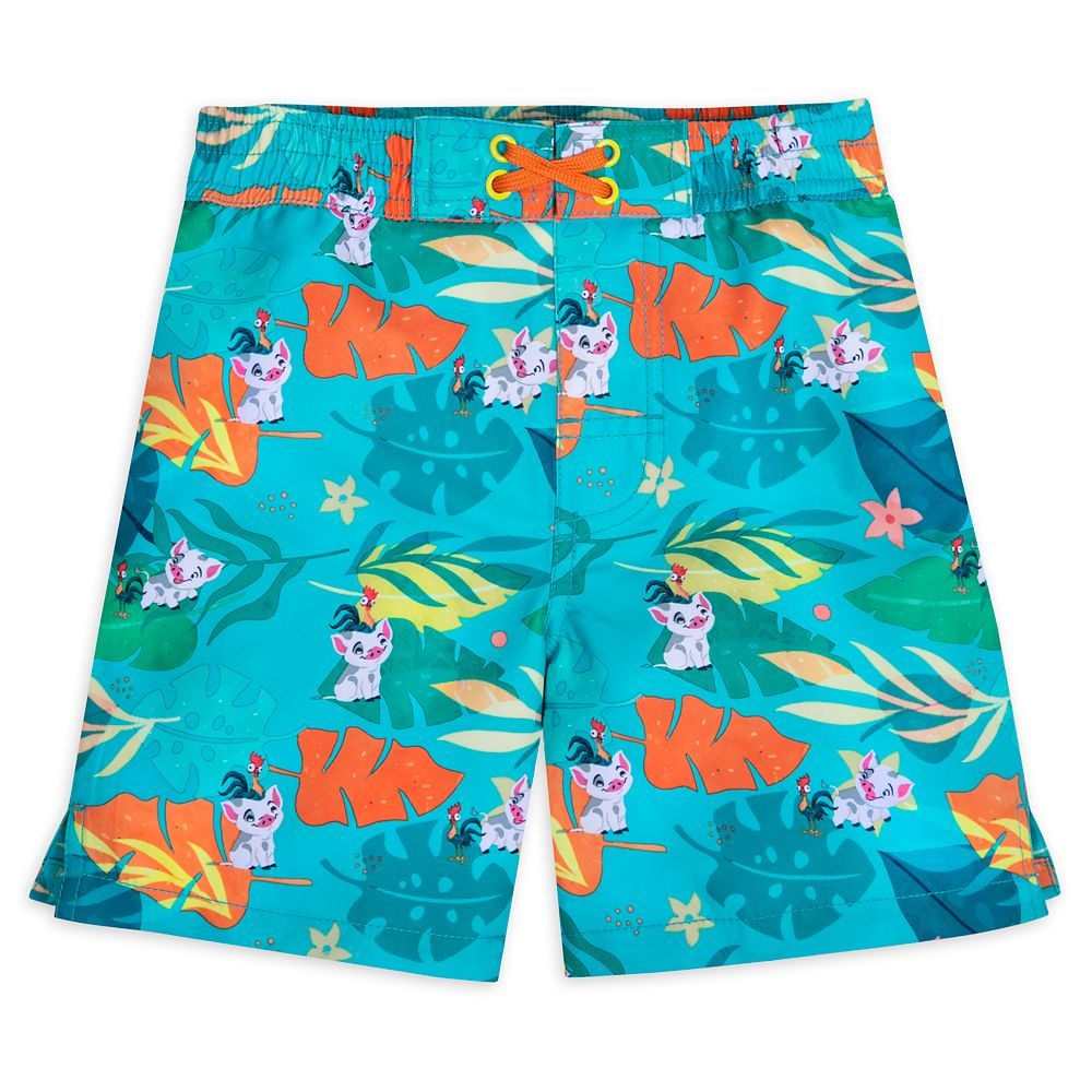 Pua and Hei Hei Swim Trunks for Kids – Moana | Disney Store