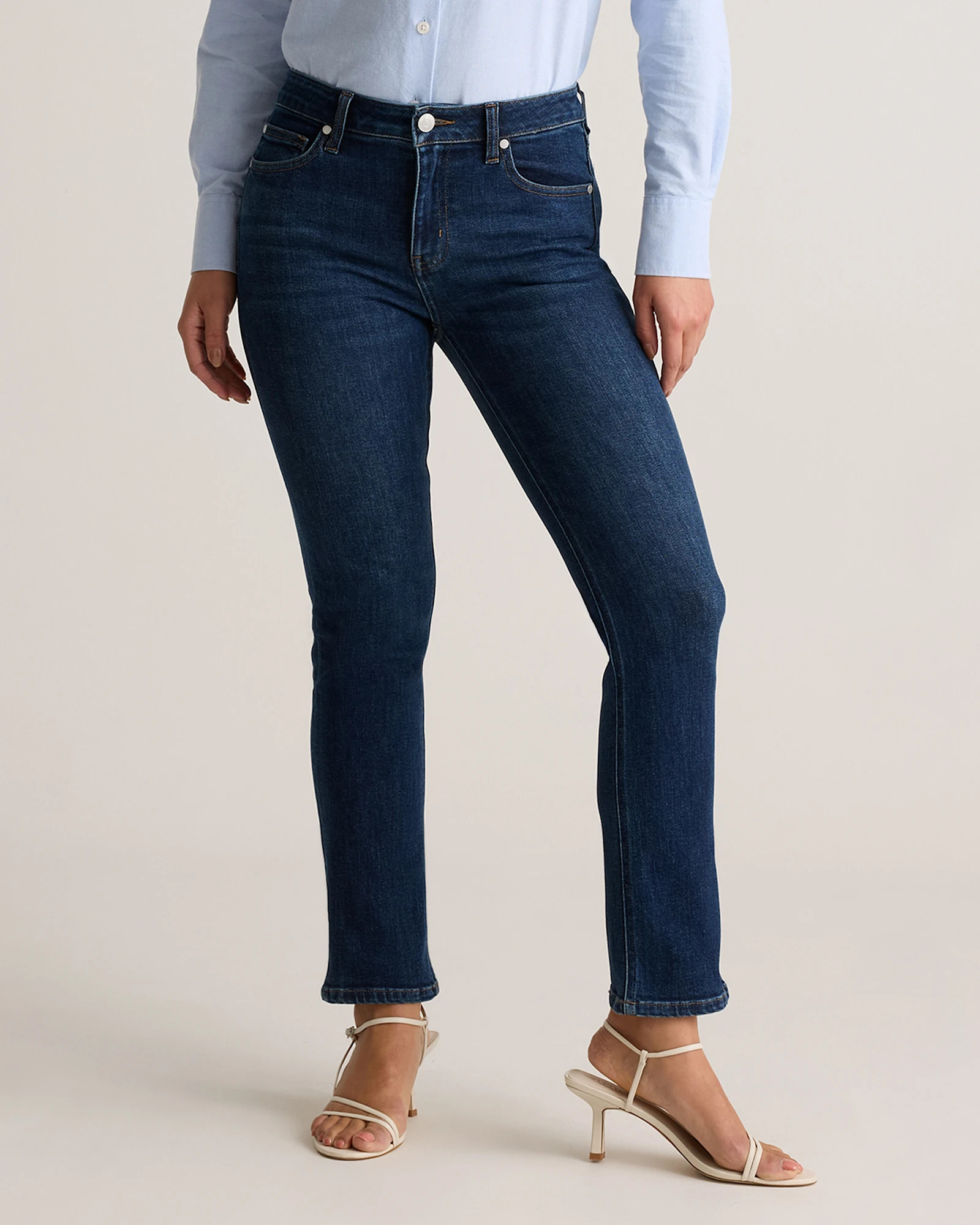 Luna Stretch Slim Straight Jeans | Quince