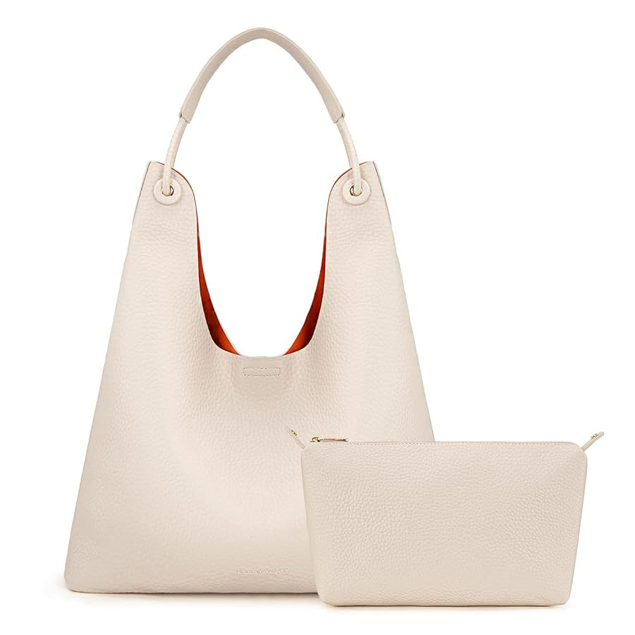 Montana West Hobo Bag for Women Shoulder Purse Handbags with Detachable Makeup Bag | Amazon (US)