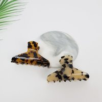 Leopard Triangle Hair Claw Clip | 2.8 Inch/Tortoise Shell French Pin Accessory For Woman | Etsy (US)