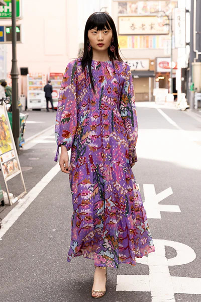 Smocked Top Maxi- Bukhara Lavender | Oliphant Design