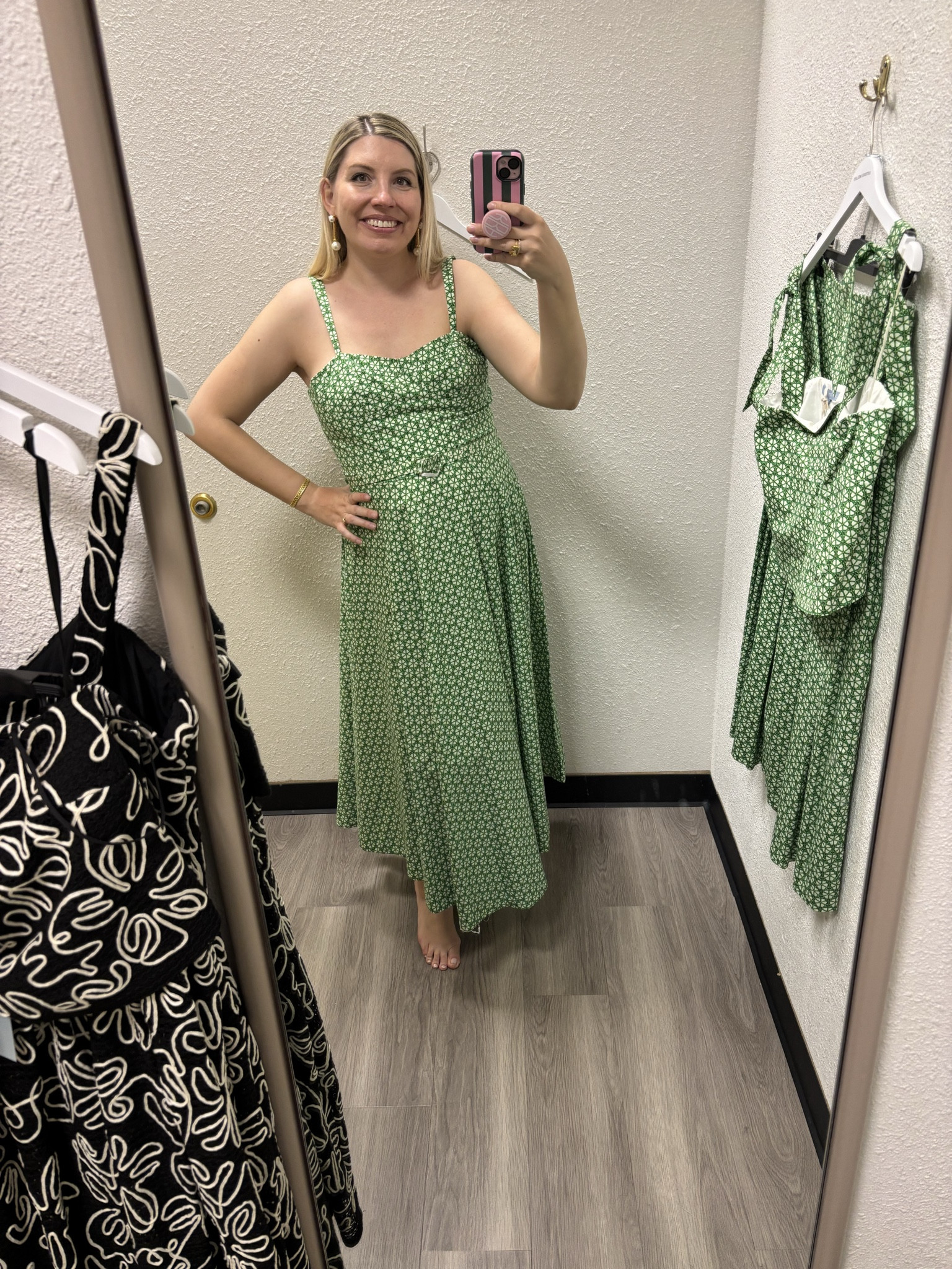 This dress from Dillards is hands-down one of my favorite purchases of 2025 so far. I’ve seen similar styles for considerably more money and even better. This one is now on sale. If you love it, you should go grab it right now. It does fit her to size and the fabric is fantastic quality. If you wanna try for an even better deal like this post and you receive a price drop notification when it goes further on sale later this month.

#LTKSeasonal #LTKStyleTip #LTKSaleAlert