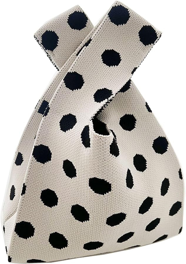 Knot Bag, Mini Knit Tote Bag, Extra Thickened Japanese Knot Bag, Wristlet Handbag - 1/2/6 Pack | Amazon (US)