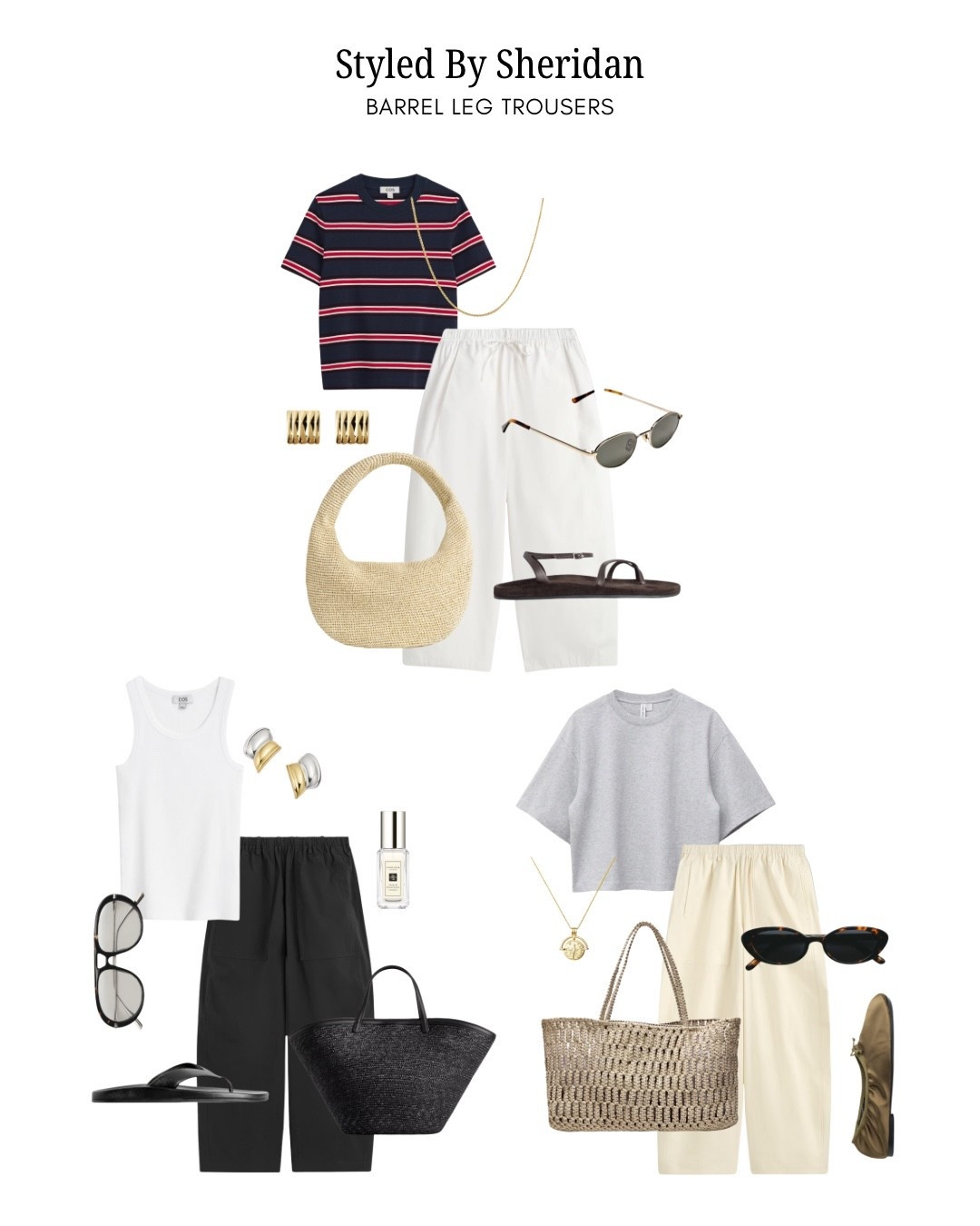 Barrel Leg Trousers ➡️ 3 Outfits

#LTKsummer #LTKstyletip #LTKuk