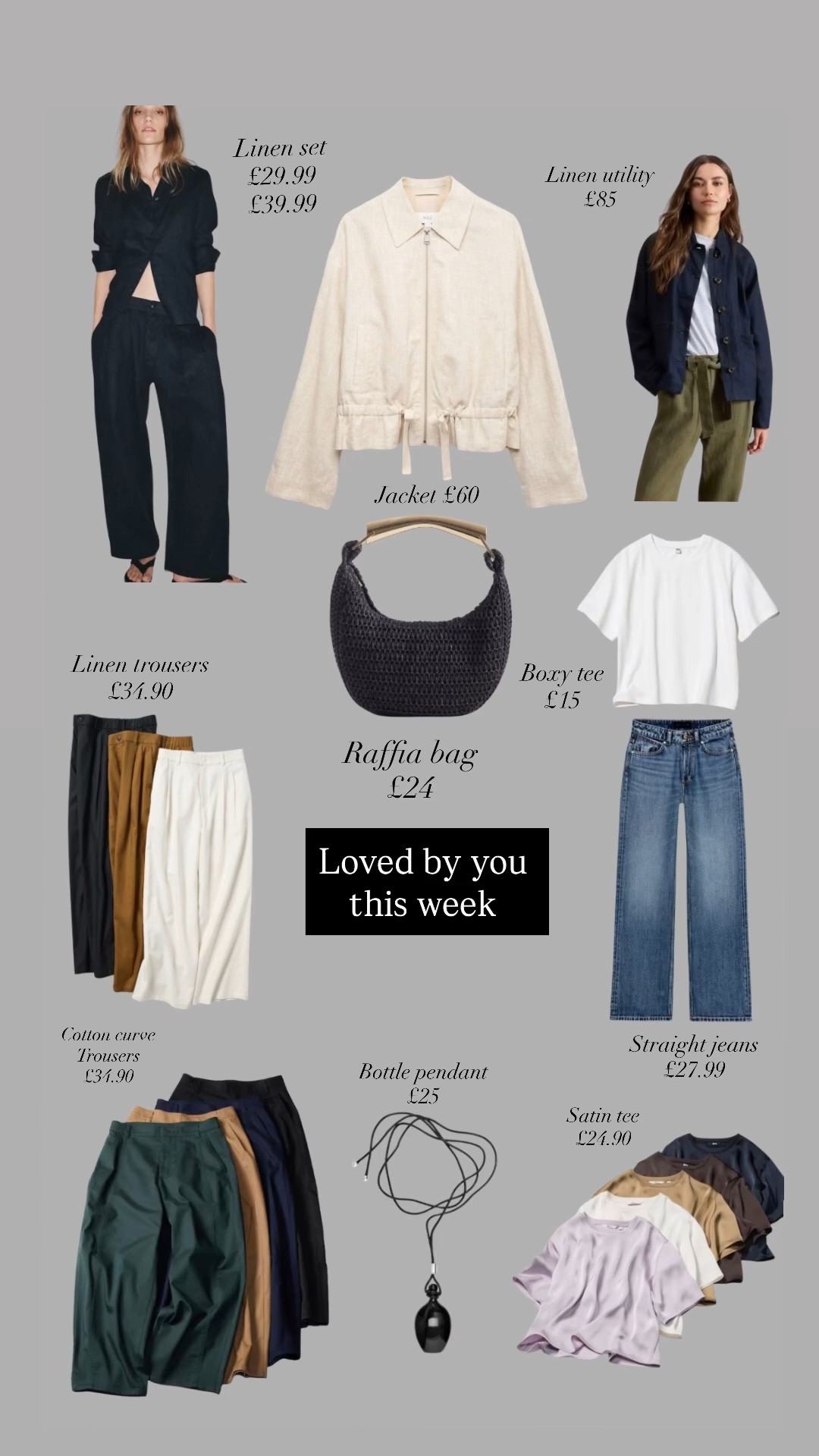 This week’s most wanted. Summer prep Is definitely starting  - linen pieces, summery raffia, pendant details and simplewardrobe staples.

#LTKuk #LTKspring #LTKstyletip