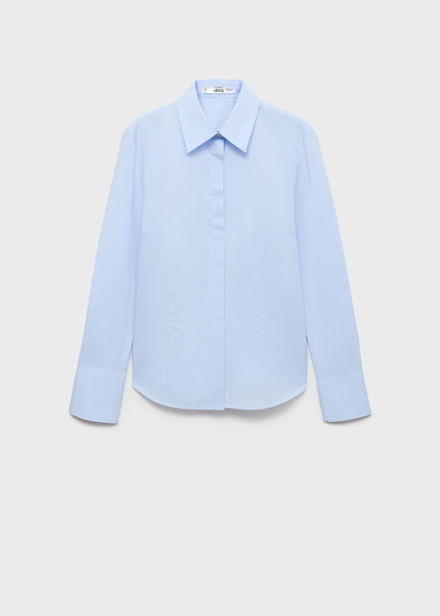 Fitted cotton shirt - Women | MANGO United Kingdom | MANGO (UK)