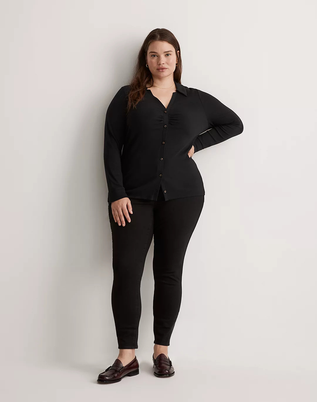 Plus 10" High-Rise Skinny Jeans in Black Frost | Madewell