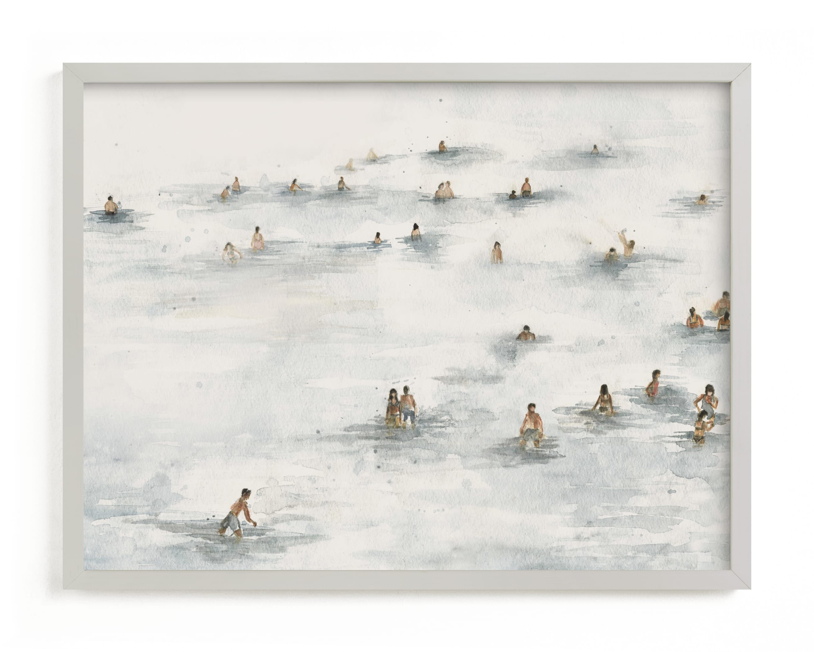 "on the beach" - Painting Limited Edition Art Print by Lulaloo. | Minted