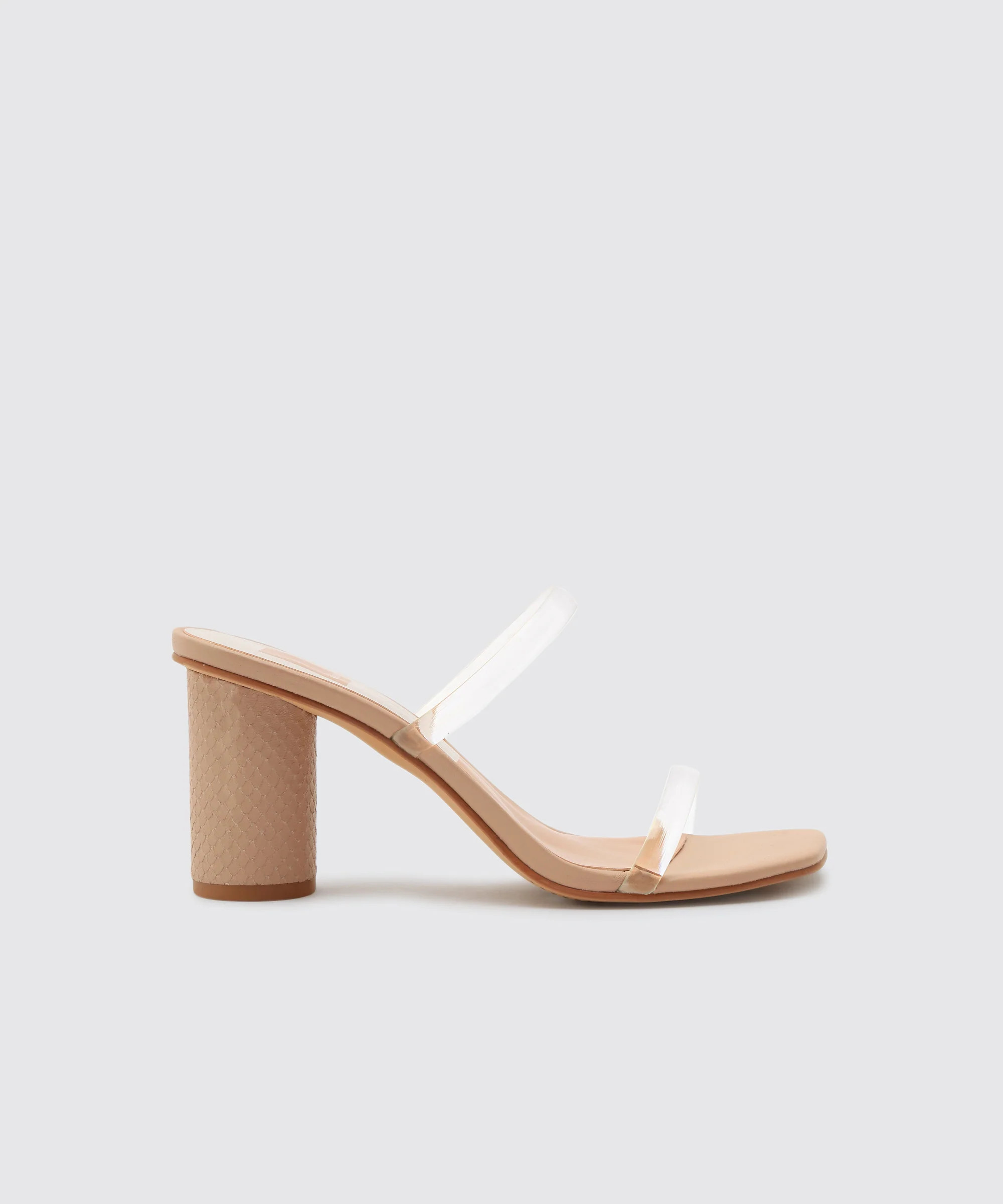 NOLES WIDE HEELS NUDE CRYSTAL | DolceVita.com