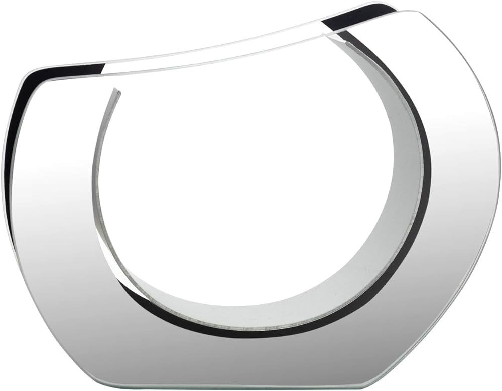 Royal Imports Flower Mirror Glass Vase -Round Angled, 9.25"x11.75" - Decorative Modern Floral Cen... | Amazon (US)