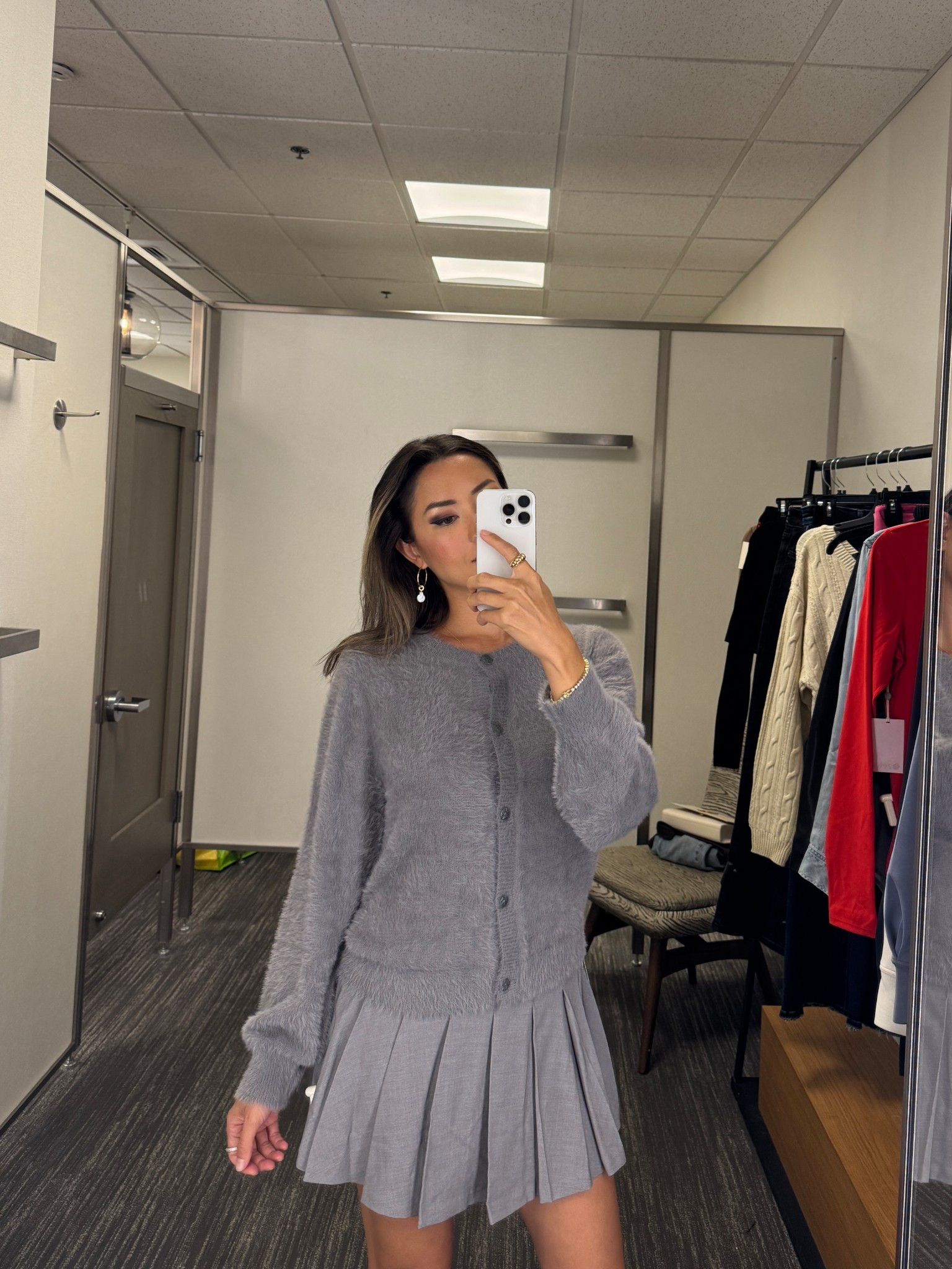 Nordstrom sale is live!! Wearing size small in this super soft and cozy cardigan (would have liked XS but they didn’t have any) and XS in the skort!  Would look adorable with boots!! #nsale

#LTKFindsUnder100 #LTKSaleAlert