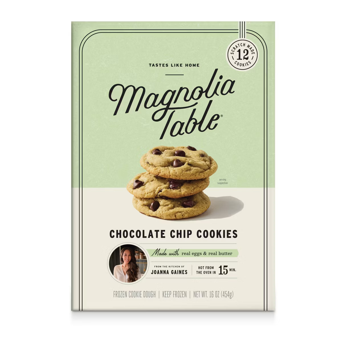 Magnolia Table Chocolate Chip Cookies Frozen Cookie Dough - 16oz | Target