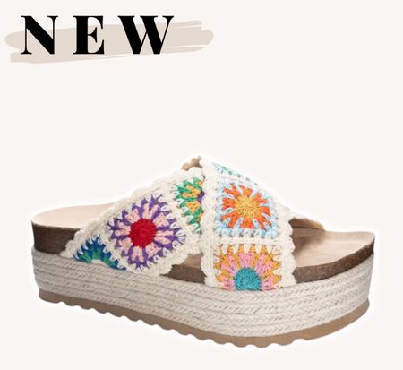 NEW NEW floral crochet platform sandals 😍

#LTKtravel #LTKstyletip #LTKshoecrush