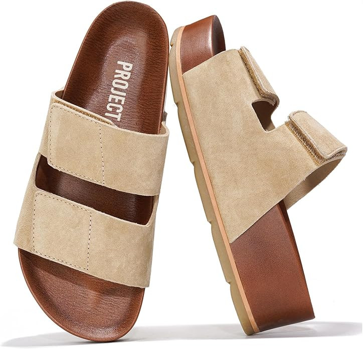 Project Cloud Genuine Leather Platform Sandals Women Footwear - Beach Summer Wedges with Comforta... | Amazon (US)