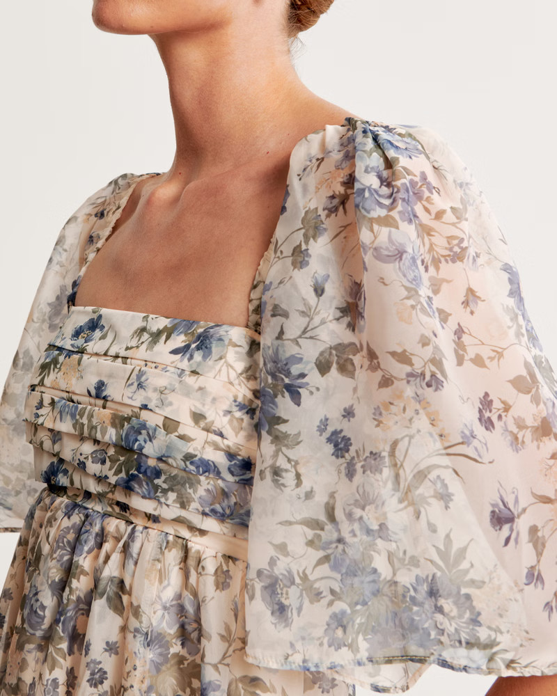 Emerson Angel Sleeve Mini Dress | Abercrombie & Fitch (US)