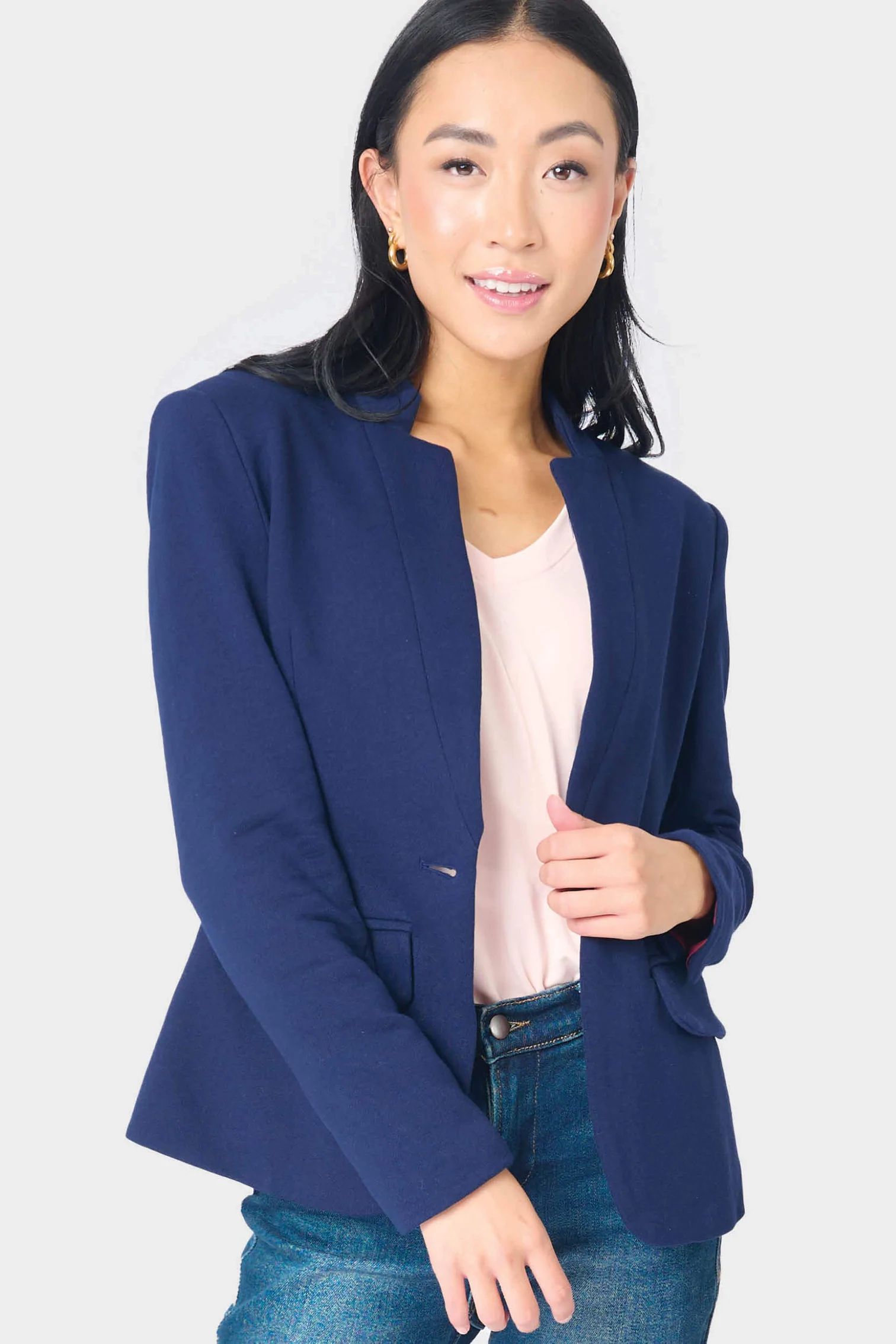 Notch Collar Blazer | Gibson