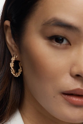 Petite Nautical Hoop Earrings | Anthropologie (US)