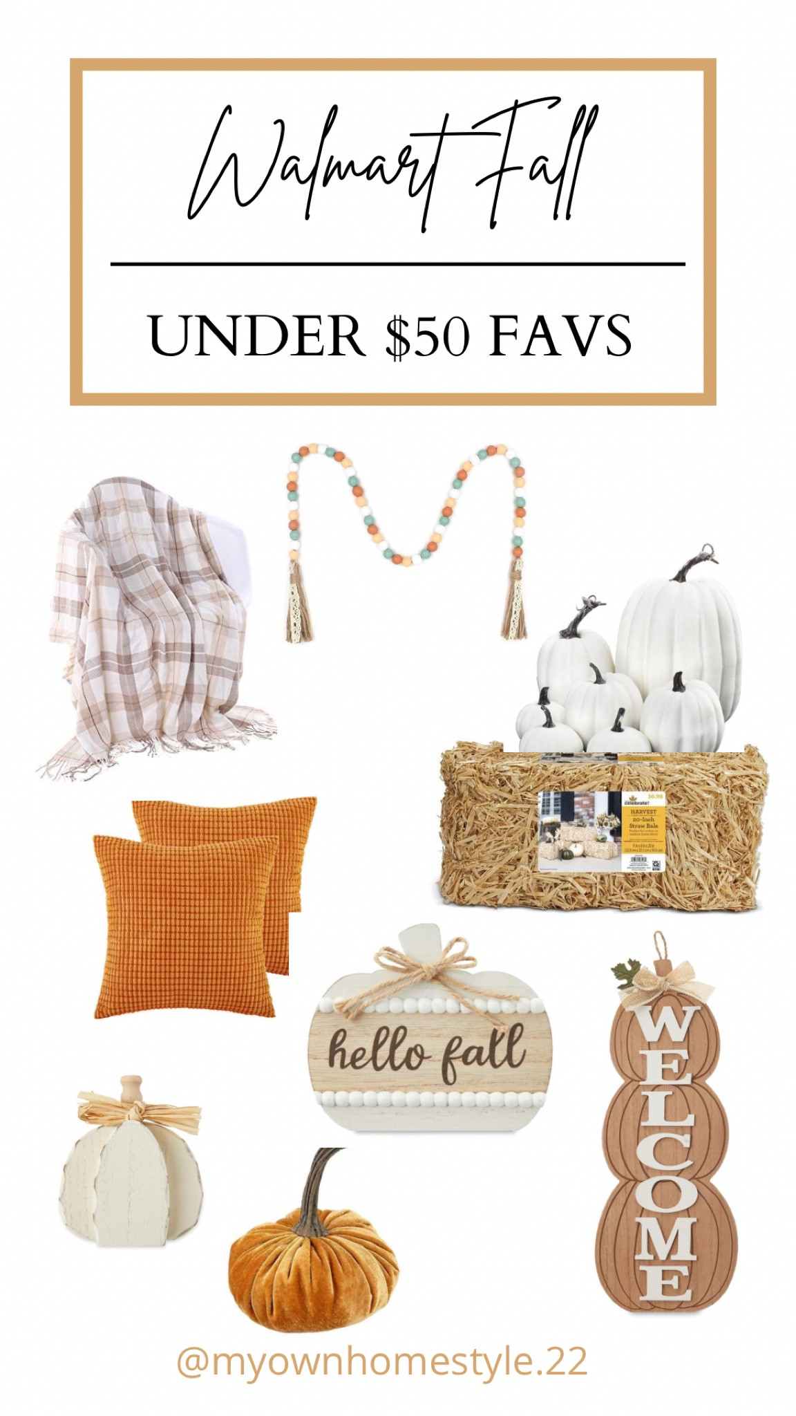 WALMART FALL DECOR UNDER $50

#LTKSeasonal #LTKunder50 #LTKhome