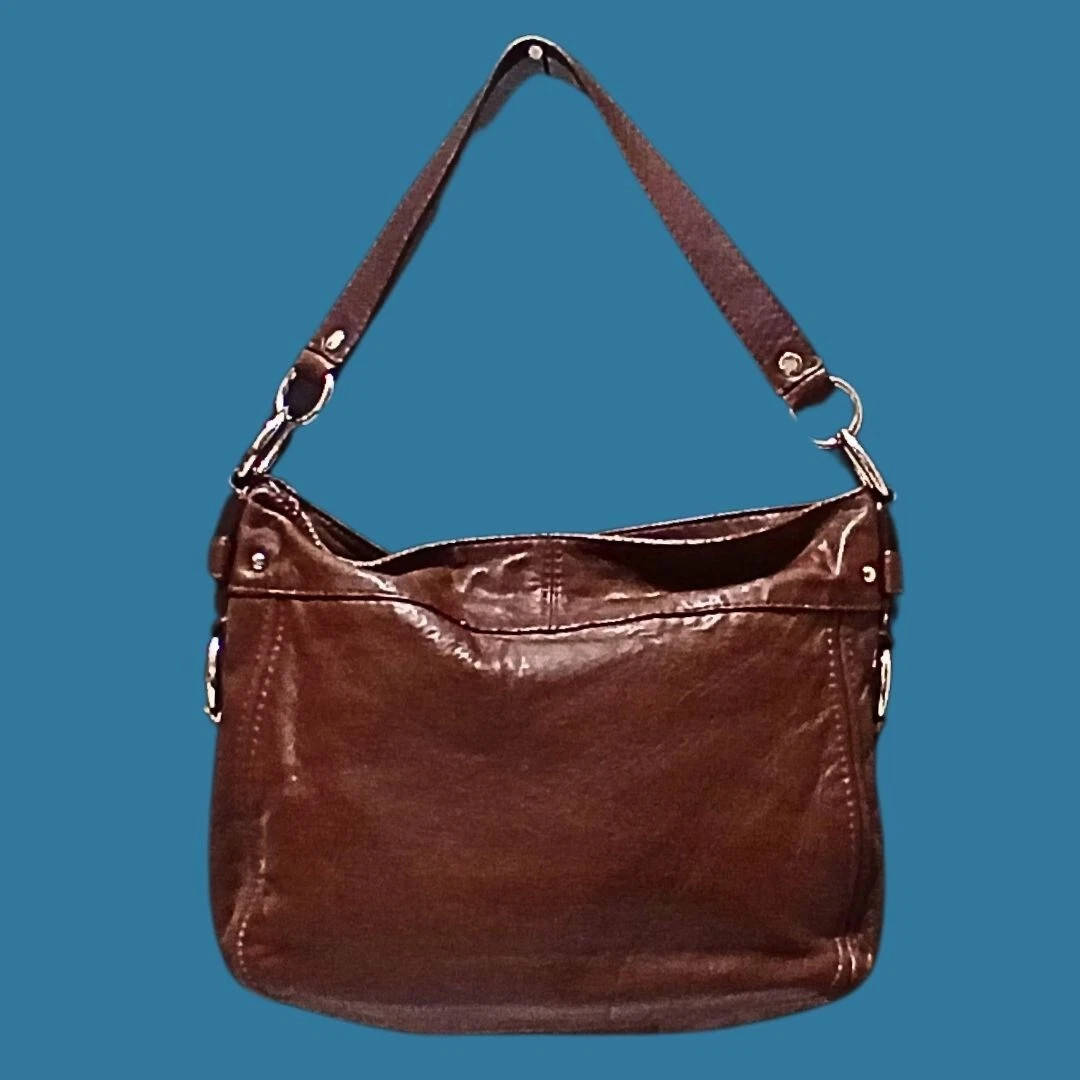 Vintage 90s Coach Hobo Shoulder Bag Brown Zoe Legacy Leather Logo Boho Chic | eBay US
