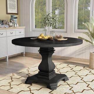 Furniture of America Dvoralia 48 in. Round Brown Wood Dining Table (Seats 4) IDF-3840RT - The Hom... | The Home Depot
