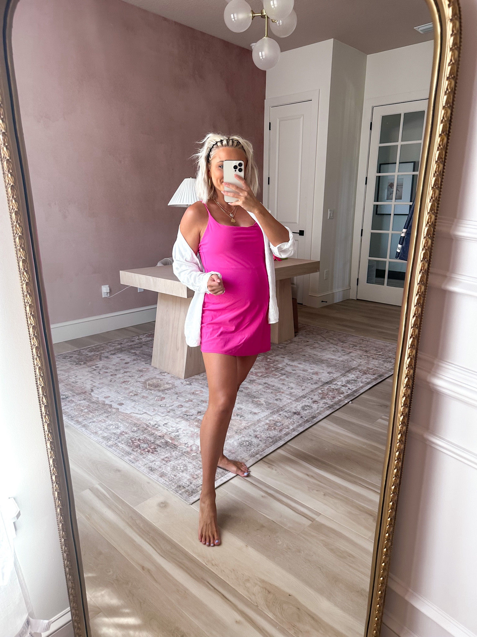 Our favorite active dress is back on sale 15% off! Wearing a medium petite #bumpstyle #bumpfashion

#LTKsalealert #LTKunder50 #LTKstyletip