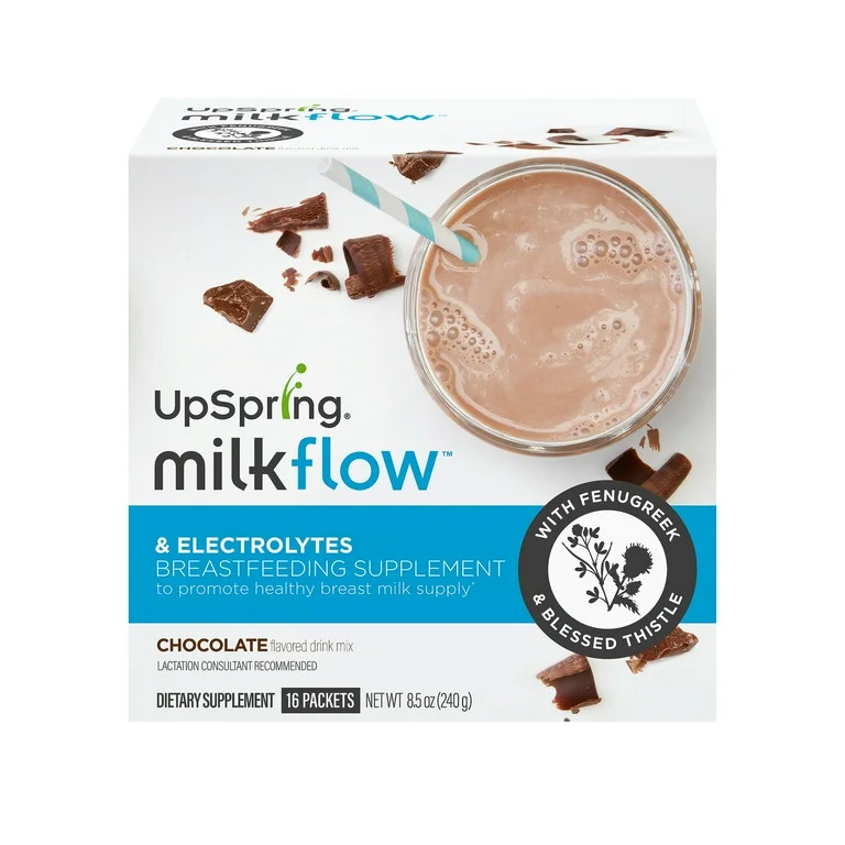 UpSpring Milkflow Breastfeeding Supplement with Electrolytes, Chocolate Flavor, 16 Ct - Walmart.c... | Walmart (US)