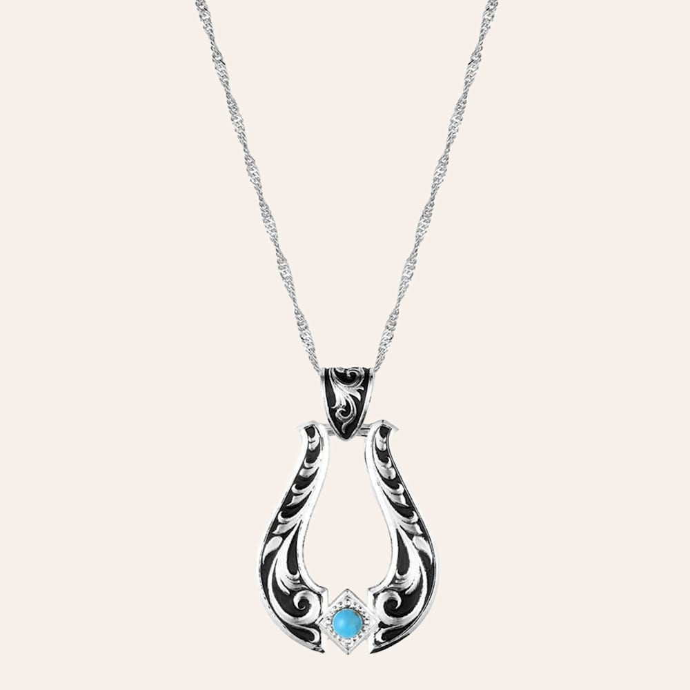 Montana Silversmiths Silver Callie's Turquoise Trail Necklace | Cavender's