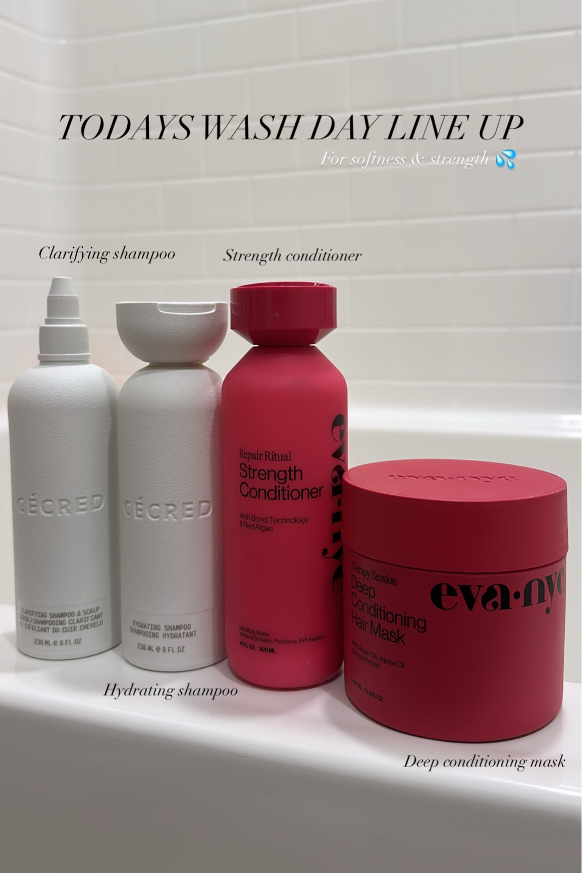 Wash day essentials for stronger and soft curls 👌🏽