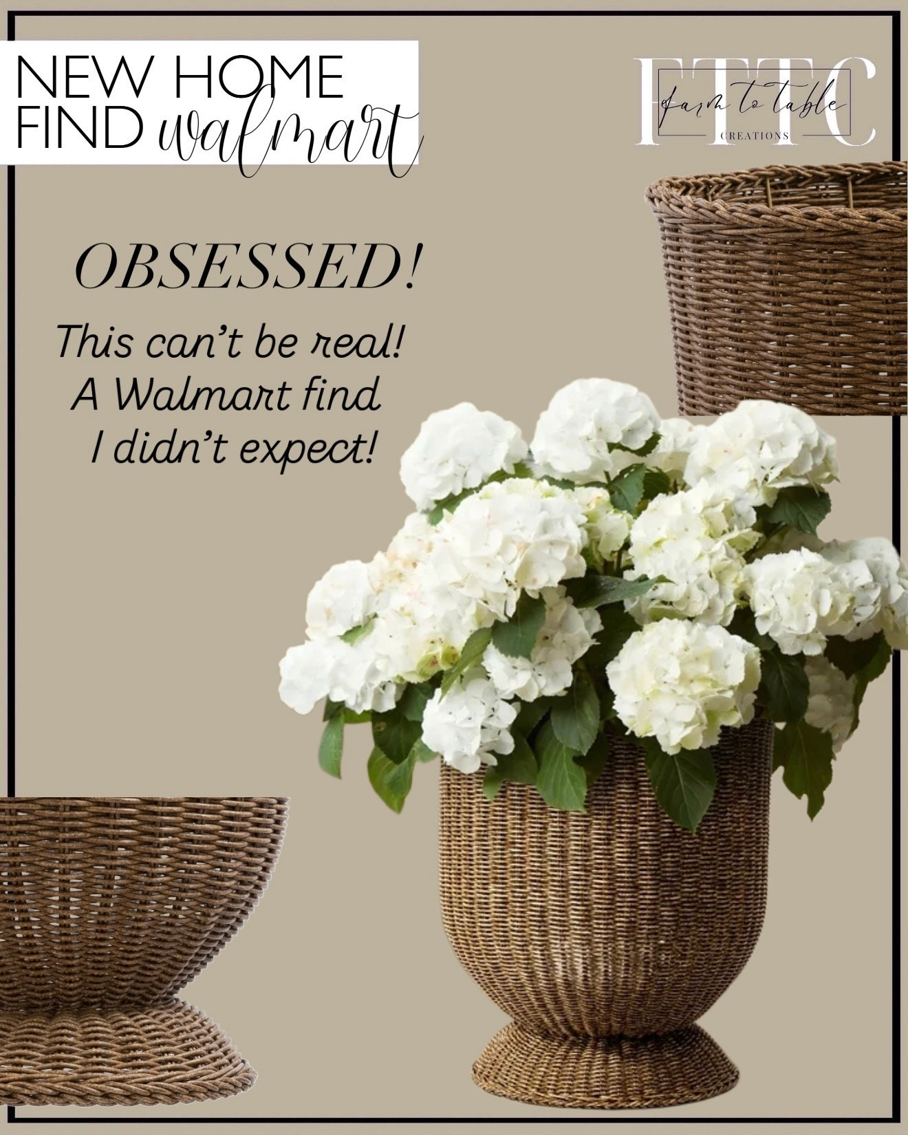 Walmart Woven Planter That Looks High-End
Follow @farmtotablecreations on Instagram for daily home finds & styling ideas.

I honestly had to do a double take on this one. This woven planter has the most beautiful texture and shape and looks like something you’d expect from a high-end home store — not Walmart. It’s the perfect neutral statement piece for entryways, living rooms, covered porches, or styled with faux florals for an elevated look year-round. Such a good reminder that stunning home decor doesn’t have to come with a high price tag.

#walmartfinds #planter #homefinds #neutraldecor #homedecor #basketdecor #modernorganic #livingroomdecor #entrywaydecor


#LTKSeasonal #LTKHome #LTKFindsUnder50