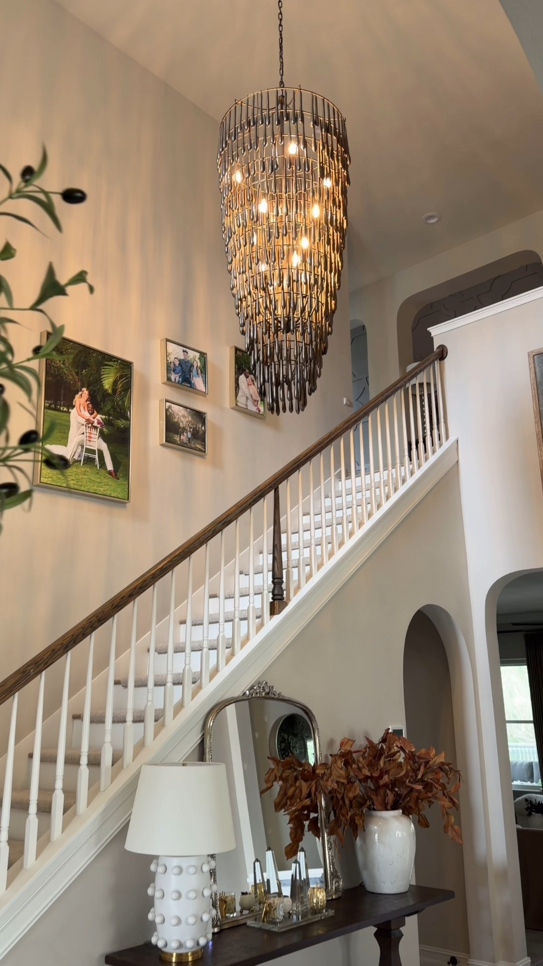 I finally bought my entryway chandelier! I’ve had this one saved for three years, and I couldn’t be happier with it! It’s gorgeous and unique✨ perfect for a tall entryway 

#LTKHome