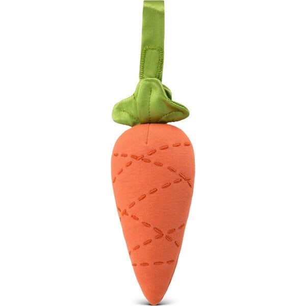 Organic Cotton Fruit & Veggie Stroller Toy, Carrot - Apple Park Teethers & Rattles | Maisonette | Maisonette