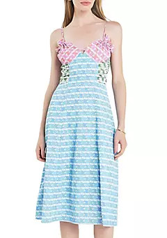 Printed Satin Dress | Belk