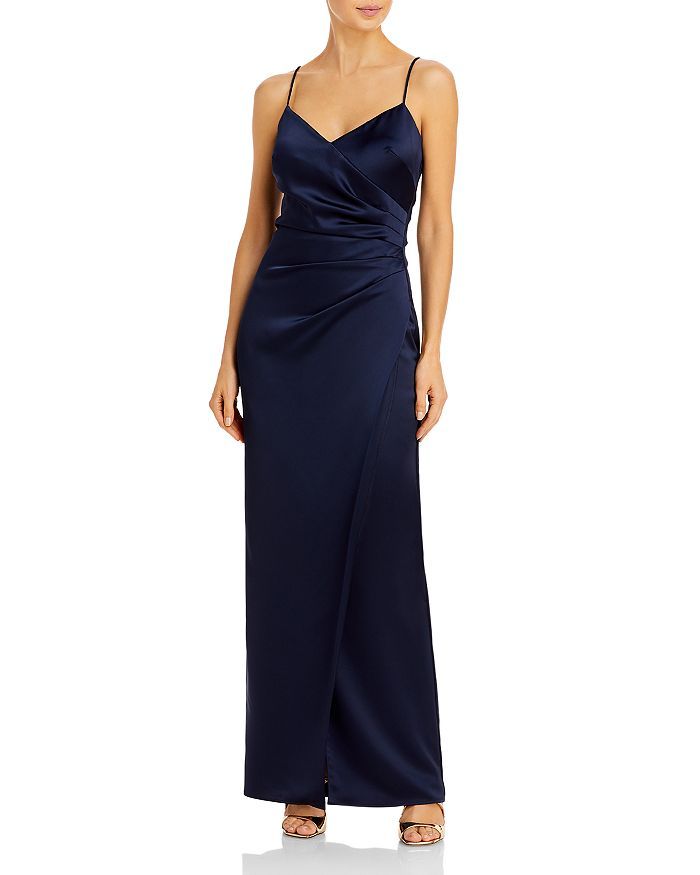 Satin Ruched Gown - 100% Exclusive | Bloomingdale's (US)